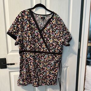 Peaches scrub top 2X